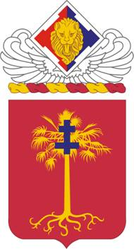 Photo of 320th Field Artillery Regiment Coat of Arms.