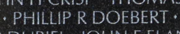 Phillip Ray Doebert's name inscribed on The Wall.