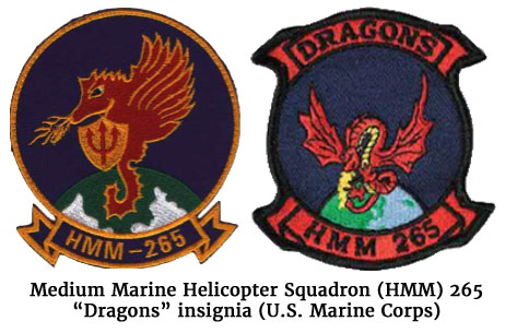 Medium Marine Helicopter Squadron (HMM) 265 “Dragons” insignia (U.S. Marine Corps)