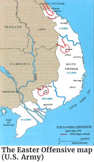 Map of The Easter Offensive (U.S. Army)