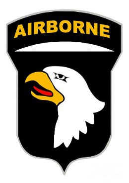 Emblem of the 101st Airborne Division “Screaming Eagles.”
