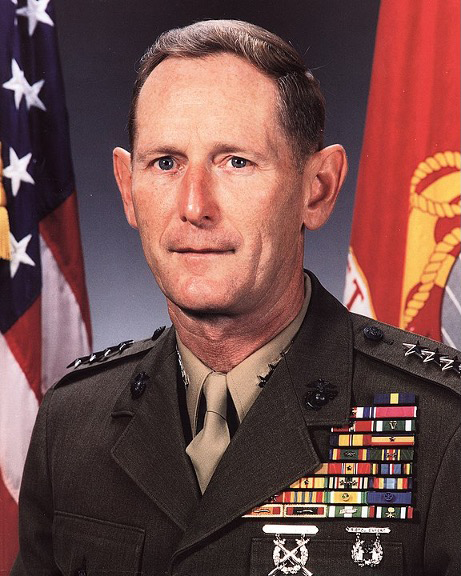Official portrait circa 1992, General Walter Eugene Boomer, USMC (Ret). (USMC photo)