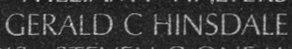 Engraving on The Wall of Specialist Five Gerald C. Hinsdale, U.S. Army