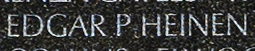 Engraving on The Wall of the name of Specialist Fourth Class Edgar Paul Heinen