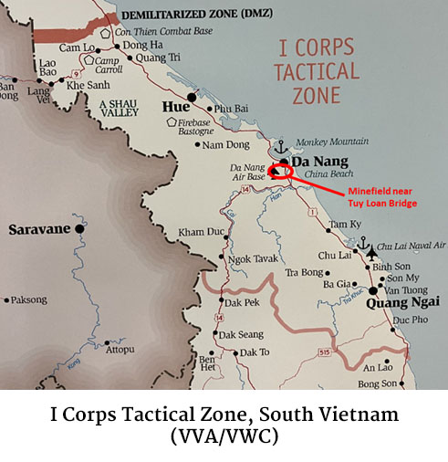 Map of I Corps Tactical Zone, South Vietnam (VVA/VWC)