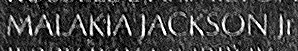 Engraved name on The Wall of Private First Class Malakia Jackson, Jr., U.S. Army