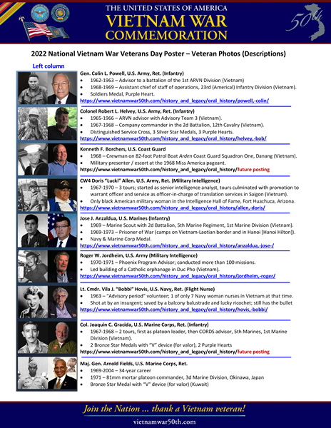 NVWVD 2022 poster vietnam veteran reference sheet - page 1