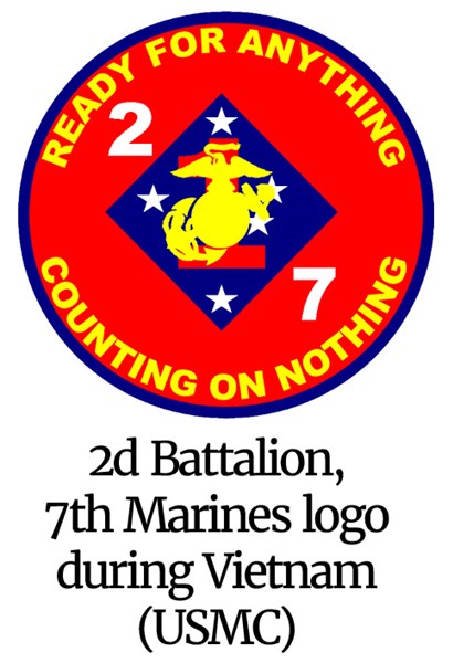 2d Battalion, 7th Marines logo during Vietnam (USMC)