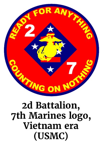 2d Battalion, 7th Marines logo, Vietnam era (USMC)
