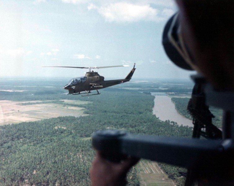 AH-1G Cobra flying over South Vietnam