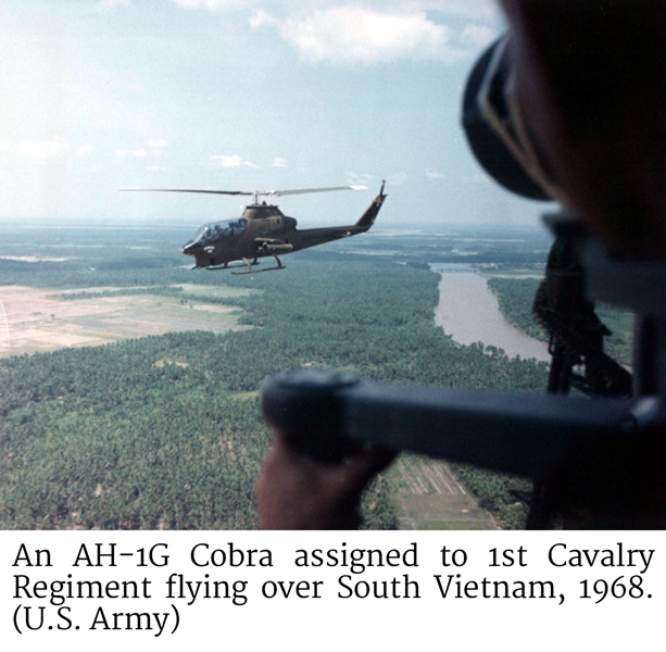 AH-1G Cobra flying over South Vietnam