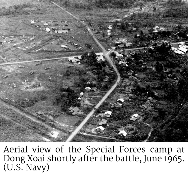 Aerial view of the Special Forces camp at Dong Xoai 