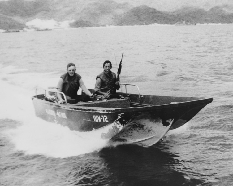 Photo of "Boston Whaler" Patrol Boat.