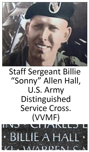 Staff Sergeant Billie “Sonny” Allen Hall, U.S. Army. Distinguished Service Cross (VVMF)