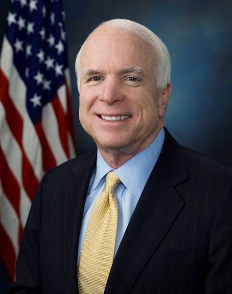 John McCain's official Senate portrait, 2009.