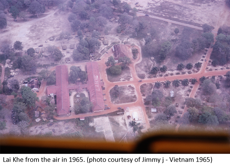 Lai Khe from the air in 1965 (photo courtesy of Jimmy j. - Vietnam 65)
