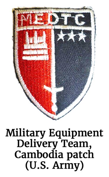Military Equipment Delivery Team, Cambodia patch from the U.S. Army