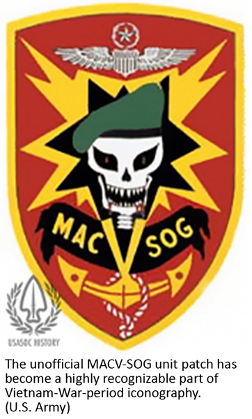 The unofficial MACV-SOG unit patch has become a highly recognizable part of Vietnam-War-period iconography. (U.S. Army)