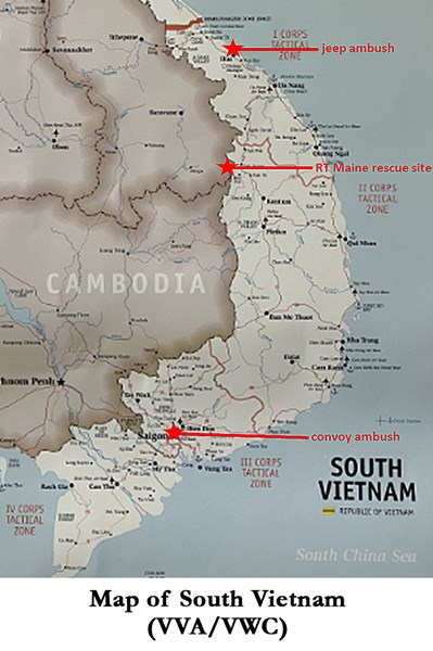 Map of South Vietnam (VVA/VWC)
