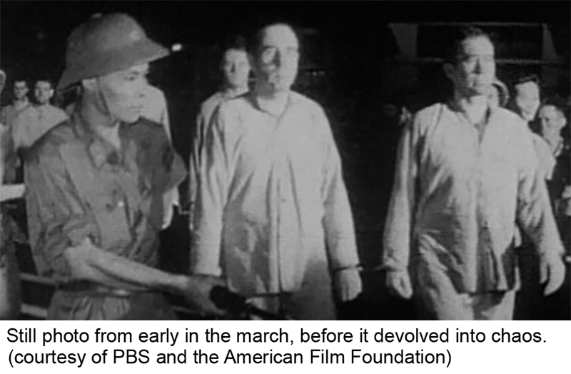 Still photo from early in the march, before it devolved into chaos. (courtesy of PBS and the American Film Foundation)