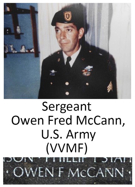 Sergeant Owen Fred McCann, U.S. Army (VVMF)