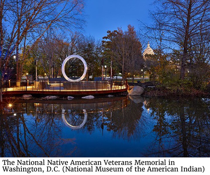 The National Native American Veterans Memorial in Washington, D.C. (National Museum of the American Indian)