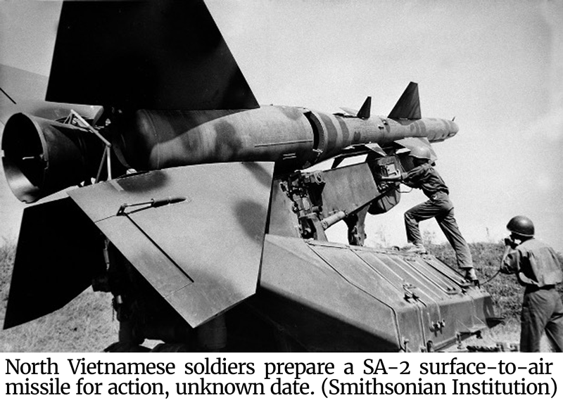 Photo of North Vietnamese soldiers prepare a SA-2.
