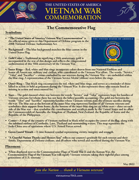 Commemorative Flag Fact Sheet
