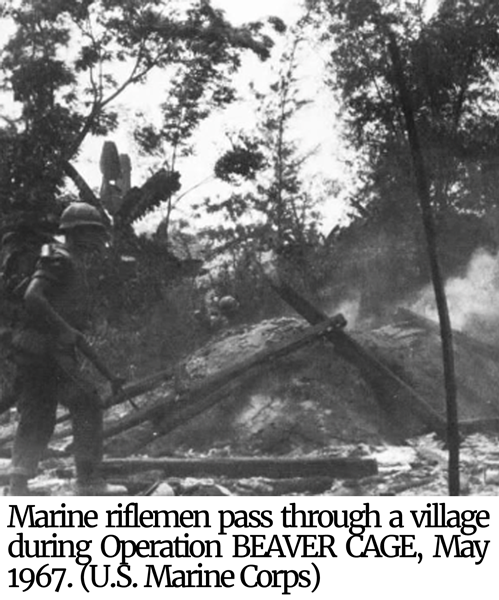 Marine riflemen during Operation BEAVER CAGE.