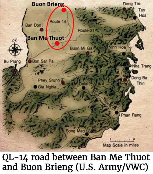 QL-14 road between Ban Me Thuot and Buon Brieng (U.S. Army/VWC)
