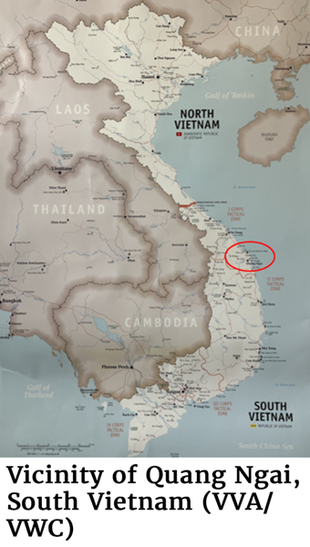 Map of the vicinity of Quang Ngai, South Vietnam (VVA/VWC)