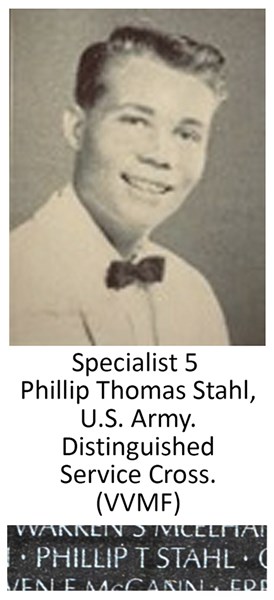 Specialist 5 Phillip Thomas Stahl, U.S. Army. Distinguished Service Cross (VVMF)