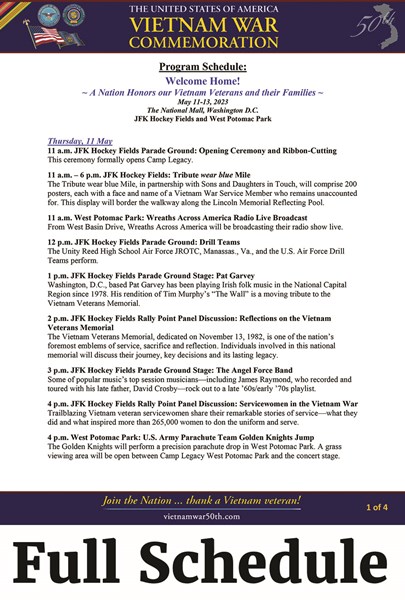 Thumbnail of Event Schedule