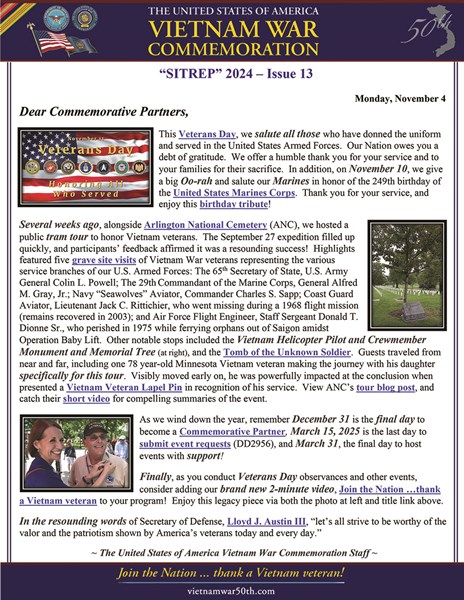 2024 November SITREP - Issue 13