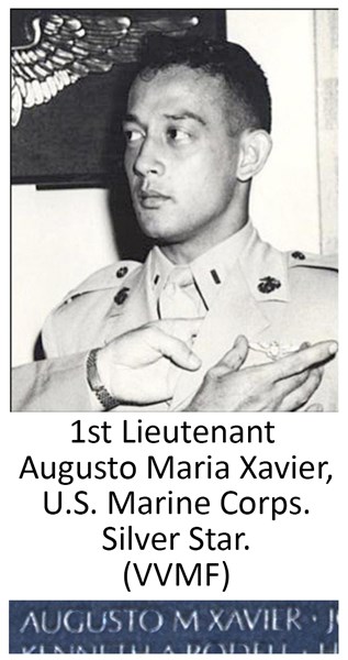 1st Lieutenant Augusto Maria Xavier, U.S. Marine Corps. Silver Star (VVMF)