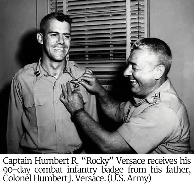 90 day infantry badge from his father