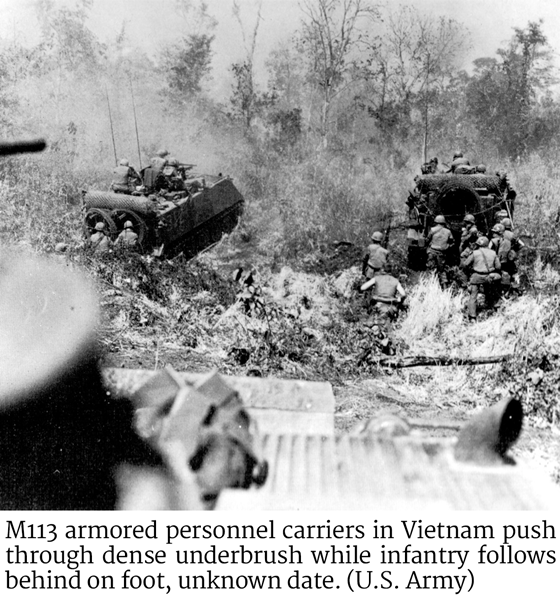 M113 armored personnel carriers in Vietnam 