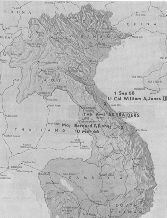 Map Showing Downed Pilot Location