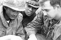Marine Sargent Briefs South Vietnamese