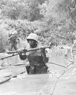 Marines Patrolling through Quang Trinear Dong Ha