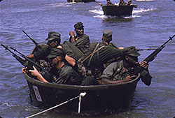 Marines in Outboard Motor Boats