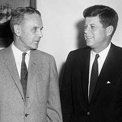 Maxwell Taylor and President John Kennedy
