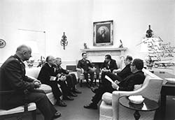 Military Leaders Briefing President Nixon