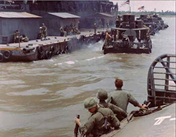 Mobile Riverine Force Troops Move to Dock