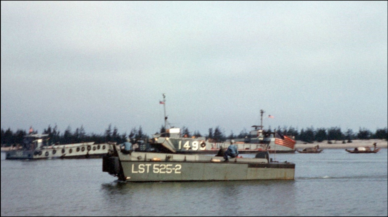 A Navy LCVP on the Cua Viet River, March 15, 1967