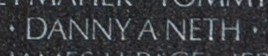 Photo of Neth's name inscribed on The Wall.