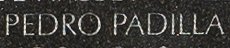 Engraved name on The Wall of Sergeant Pedro Bernal Padilla, U.S. Marine Corps