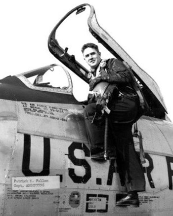 Patrick M. Fallon, pictured here as a Captain in the Air Force, unknown date. (VVMF)