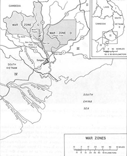 Saigon and the Iron Triangle Map