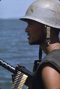 Sailor With .50-caliber Machine Gun
